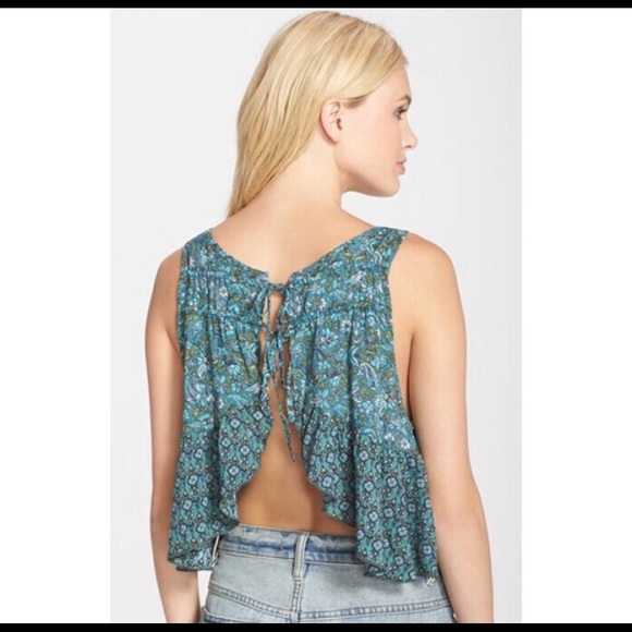 Anna Sui for O’Neill backless floral top - Picture 2 of 13